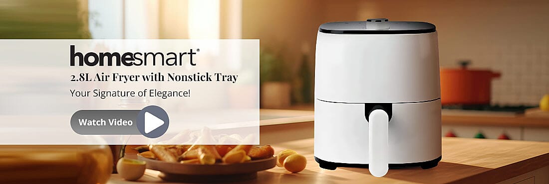 2.8L Air Fryer with Nonstick Tray Banner