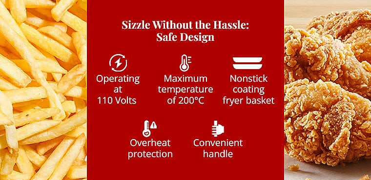 2.8 Liter, 1000 Watt Electric Air Fryer for Effortless, Delicious Meals Banner