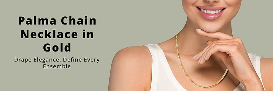 Palma Chain Necklace in Gold Banner