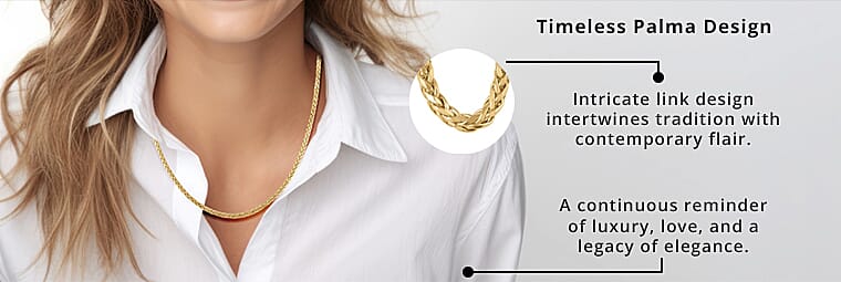 Palma Chain Necklace in GoldBanner