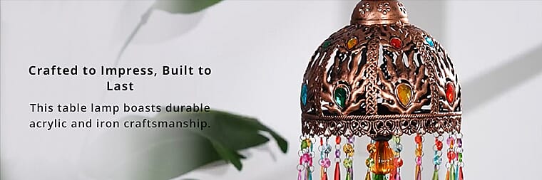 Multi Color Acrylic Table LampBanner