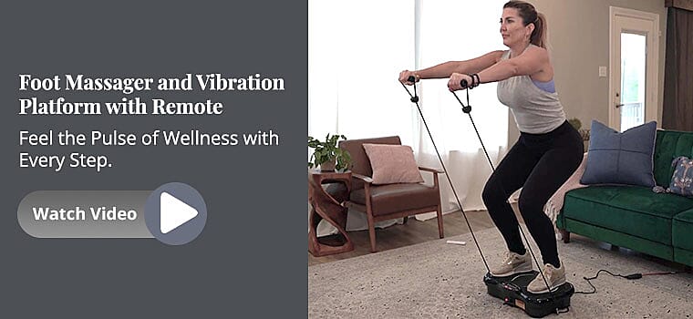 Foot Massager and Vibration Platform with Remote Banner