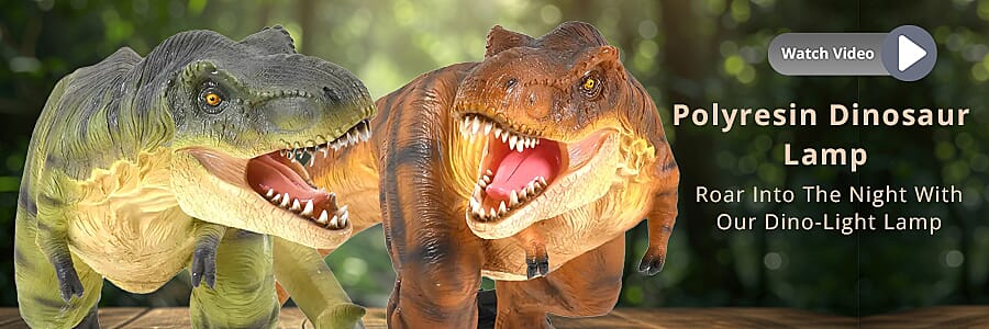 Polyresin Dinosaur Lamp Banner