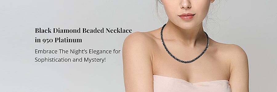  Black Diamond Beaded Necklace Banner