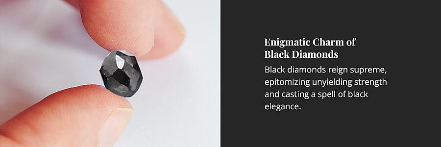 Enigmatic Charm of Black Diamonds Banner