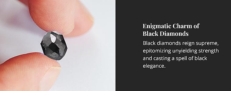 Enigmatic Charm of Black Diamonds Banner
