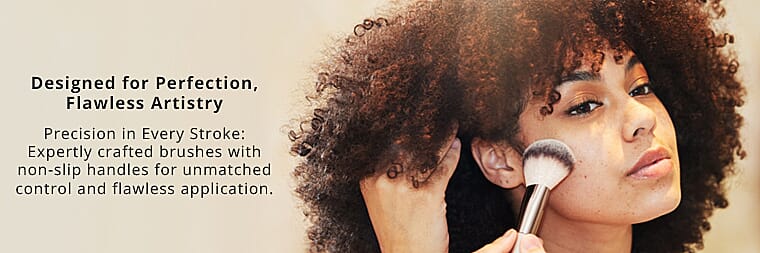 Flawless Powder Application Brush Banner