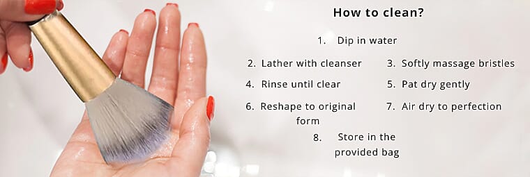 Seamless Foundation Application Brush Banner