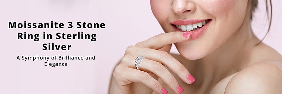 Moissanite  Silver  Banner