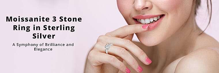 Moissanite  Silver Banner