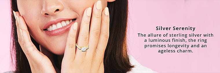 Moissanite  Silver Banner