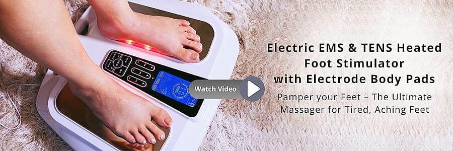 Electric EMS & TENS Heated Foot Stimulator  Banner
