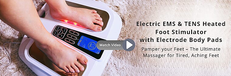 Electric EMS & TENS Heated Foot Stimulator  Banner
