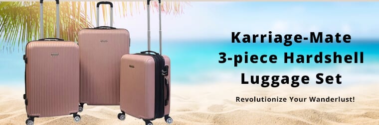 Buy Karriage-Mate Hardside Luggage Set , 3 piece Hardshell