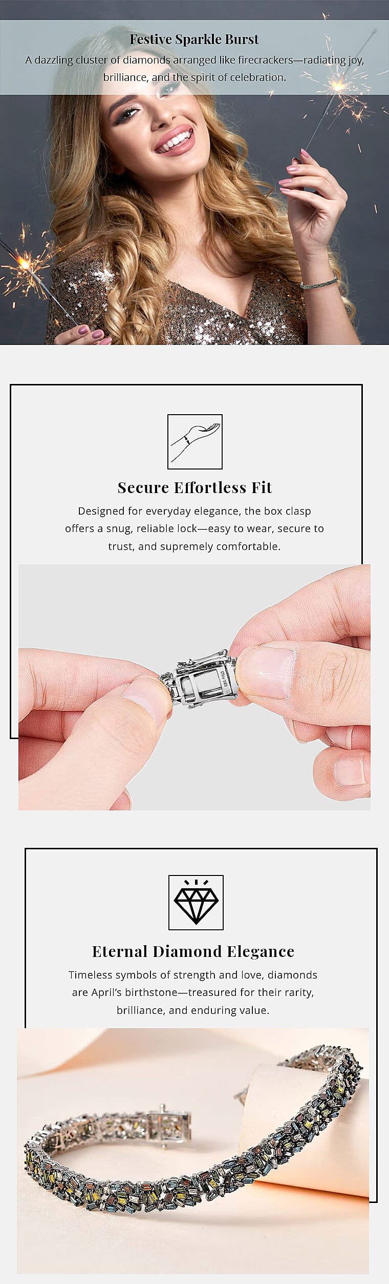 Green Diamond Bracelet in Platinum Over Sterling Silver Banner