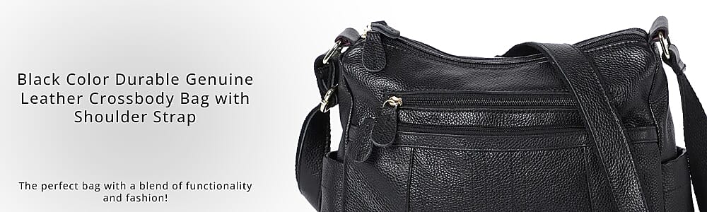 Black Color Durable Genuine Leather     Banner