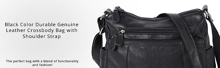 Black Color Durable Genuine Leather             Banner