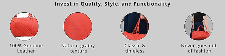 100% Genuine Leather  Banner