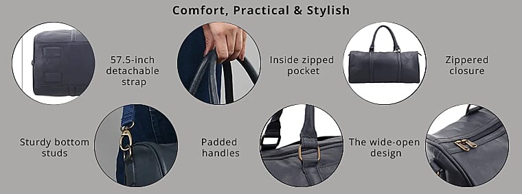 Genuine Leather Duffel Bag - Weekender BagBanner