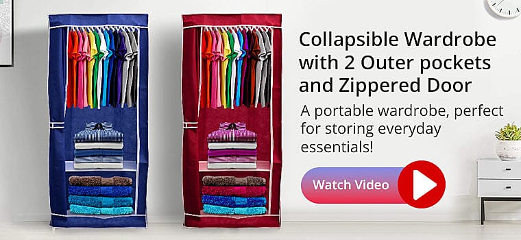 Outer pockets and Zippered Door Banner