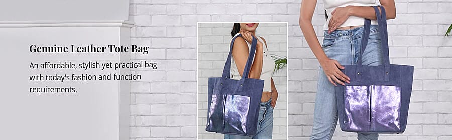 Genuine Leather Tote Bag Banner