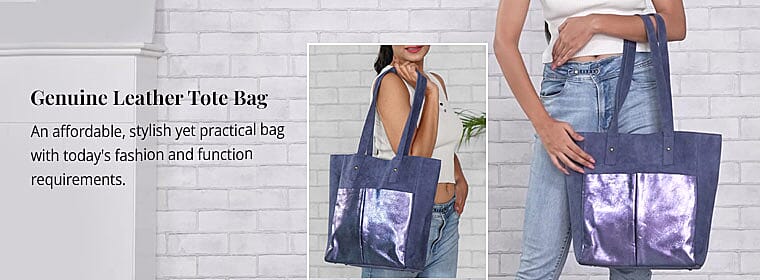 Genuine Leather Tote Bag Banner