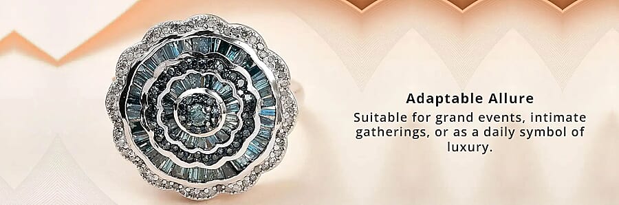 Cluster Ring in Sterling Silver  Banner