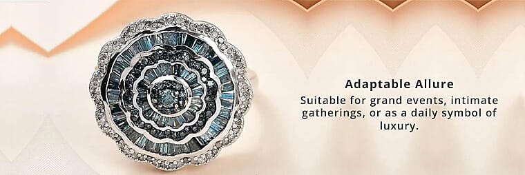 Cluster Ring in Sterling Silver  Banner