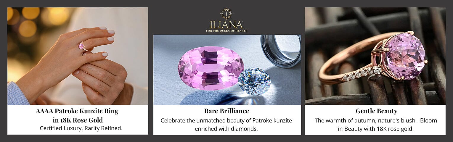 Iliana AAAA Patroke Kunzite Ring in 18K Rose Gold Banner