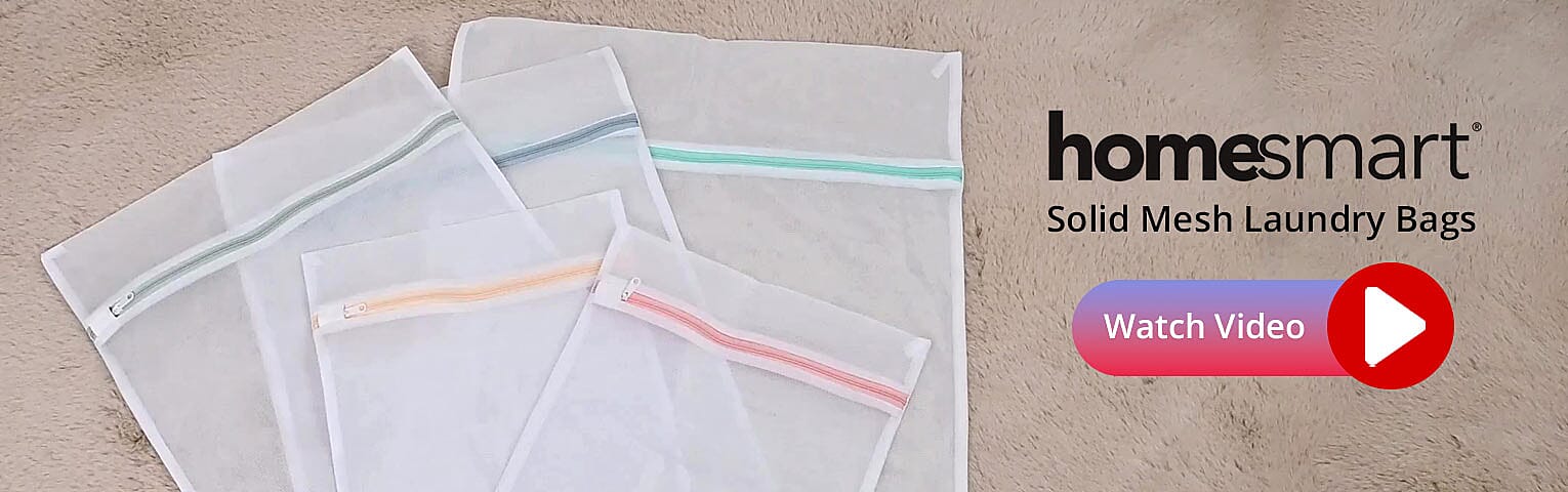 Solid Mesh Laundry Bags Banner