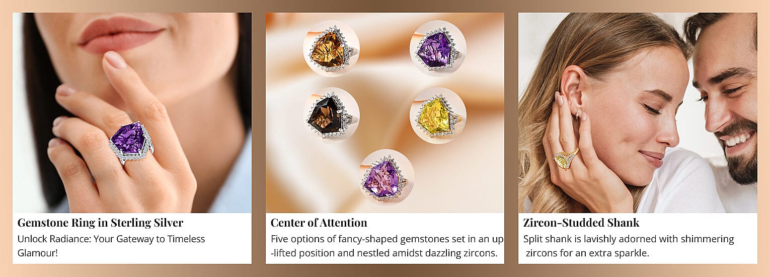 Gemstone Ring in Sterling Silver Banner