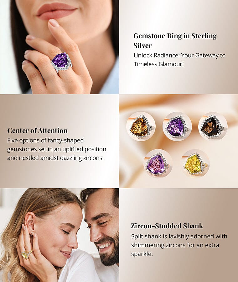 Gemstone Ring in Sterling SilverBanner