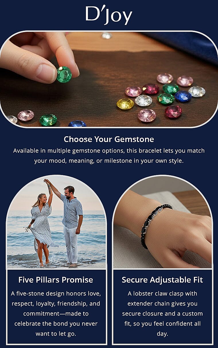 D'Joy Thai Black Spinel 12.90 ctw Beaded Bracelet Banner