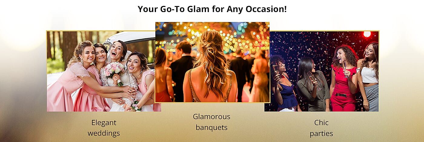 Glamorous sequin design Banner