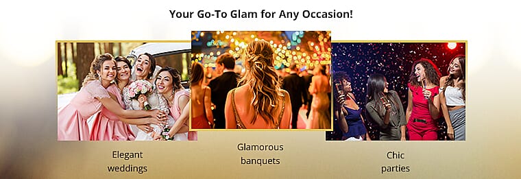 Glamorous sequin design Banner