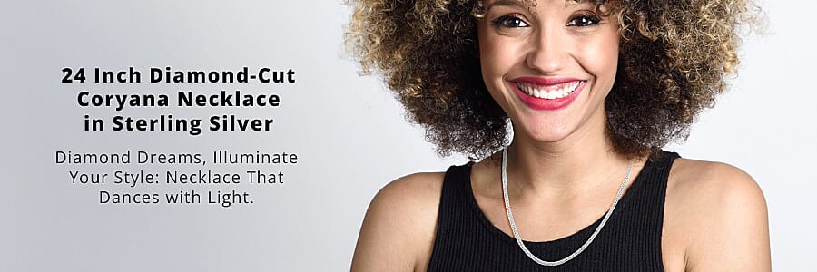 24 Inch Diamond-Cut Coryana Necklace Banner