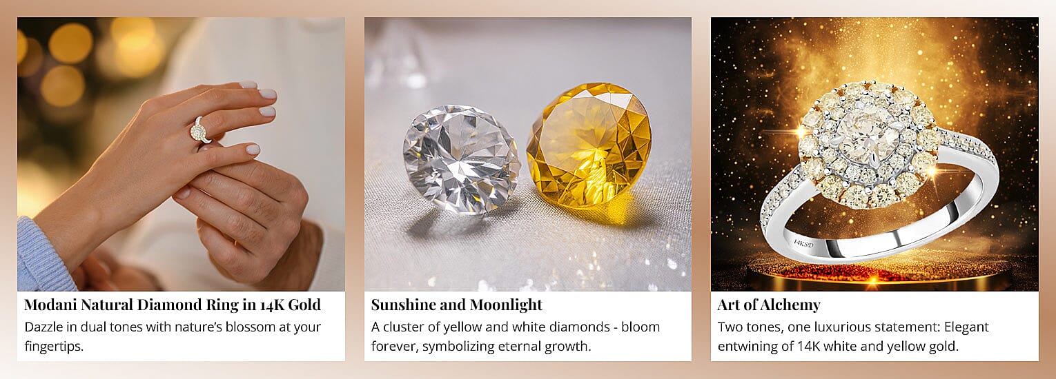 Modani Natural Diamond Ring in 14K Gold Banner