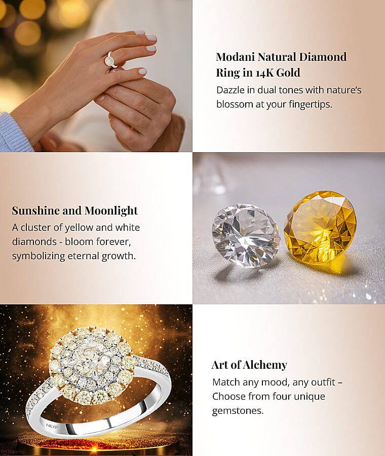 Modani Natural Diamond Ring in 14K GoldBanner
