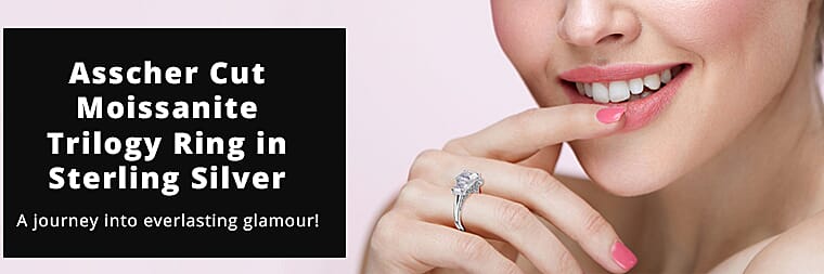 Asscher Cut MoissaniteBanner