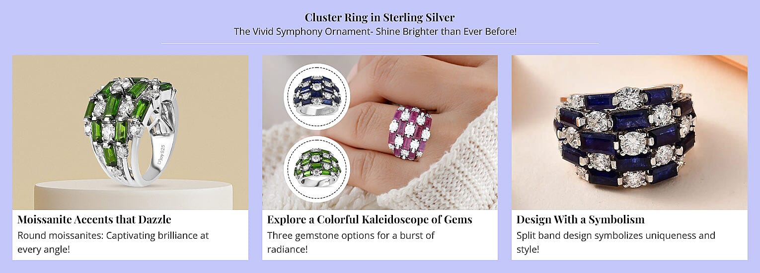 Cluster Ring in Sterling Silver Banner