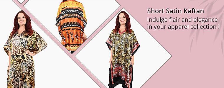Short Satin Kaftan