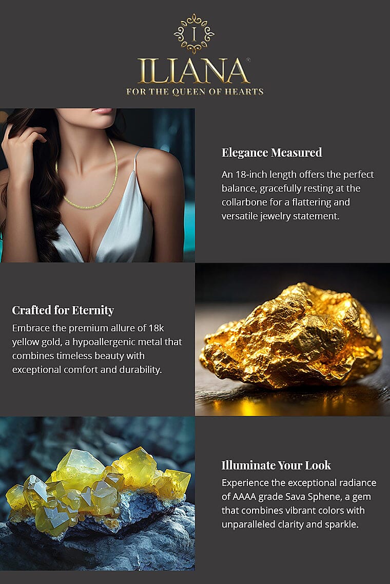 Certified & Appraised Iliana AAAA Sava Sphene 60.00 ctw Beaded Necklace Banner