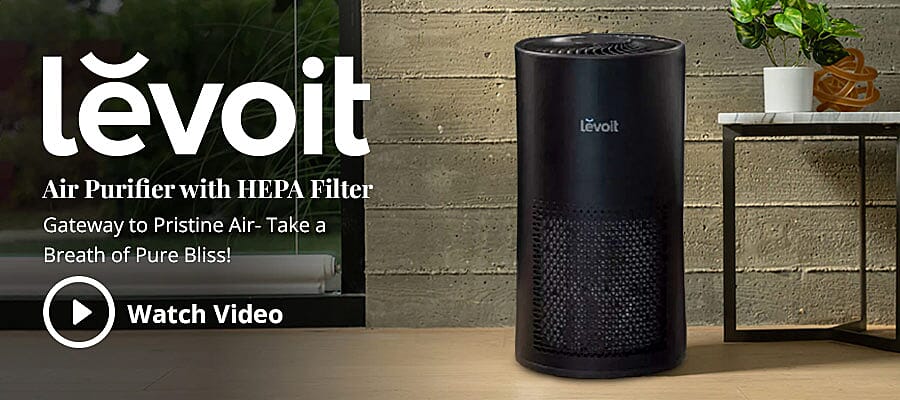 Levoit Air Purifier with HEPA Filter Banner