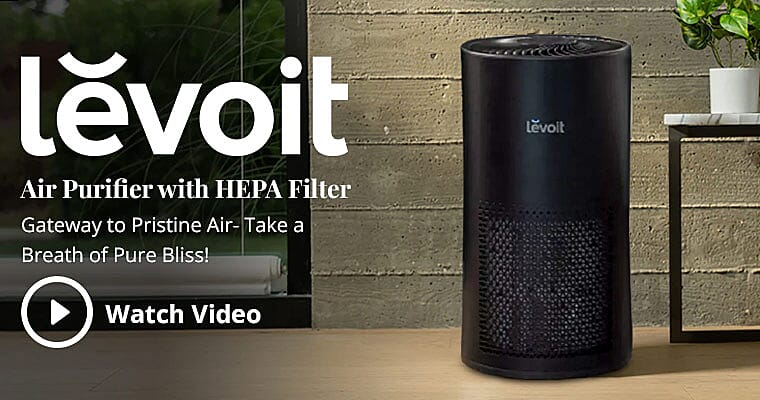Levoit Air Purifier with HEPA Filter Banner