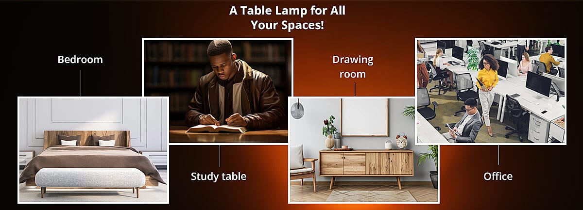 A Table Lamp for All Your Spaces Banner
