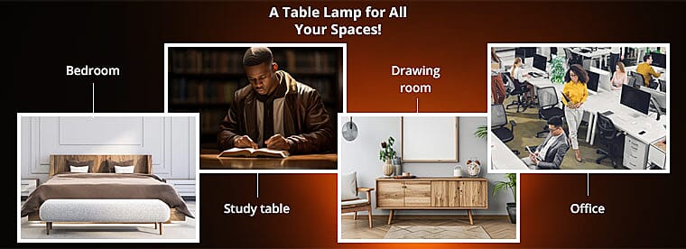A Table Lamp for All Your Spaces Banner