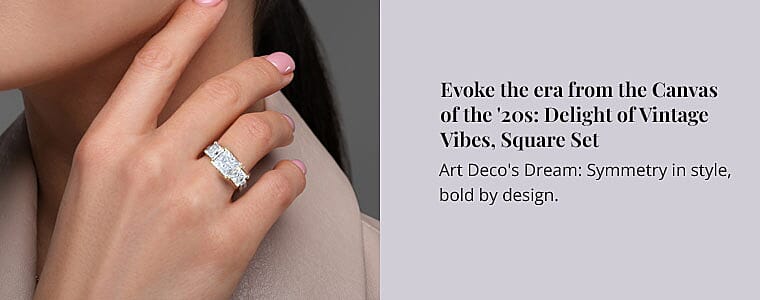 Evoke the era from the Canvas of the '20s: Delight of Vintage Vibes, Square Set Banner