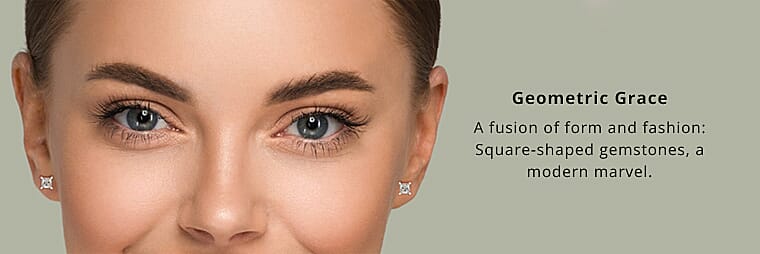 Moissanite Solitaire Stud Earrings Banner