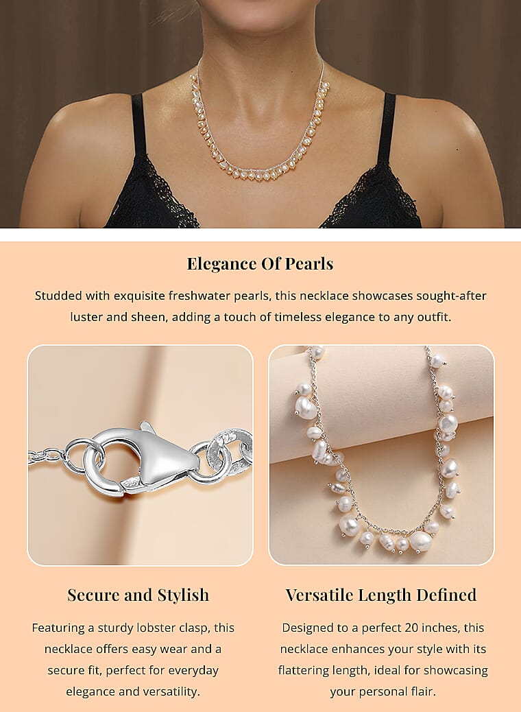 Golden Freshwater Pearl NecklaceBanner