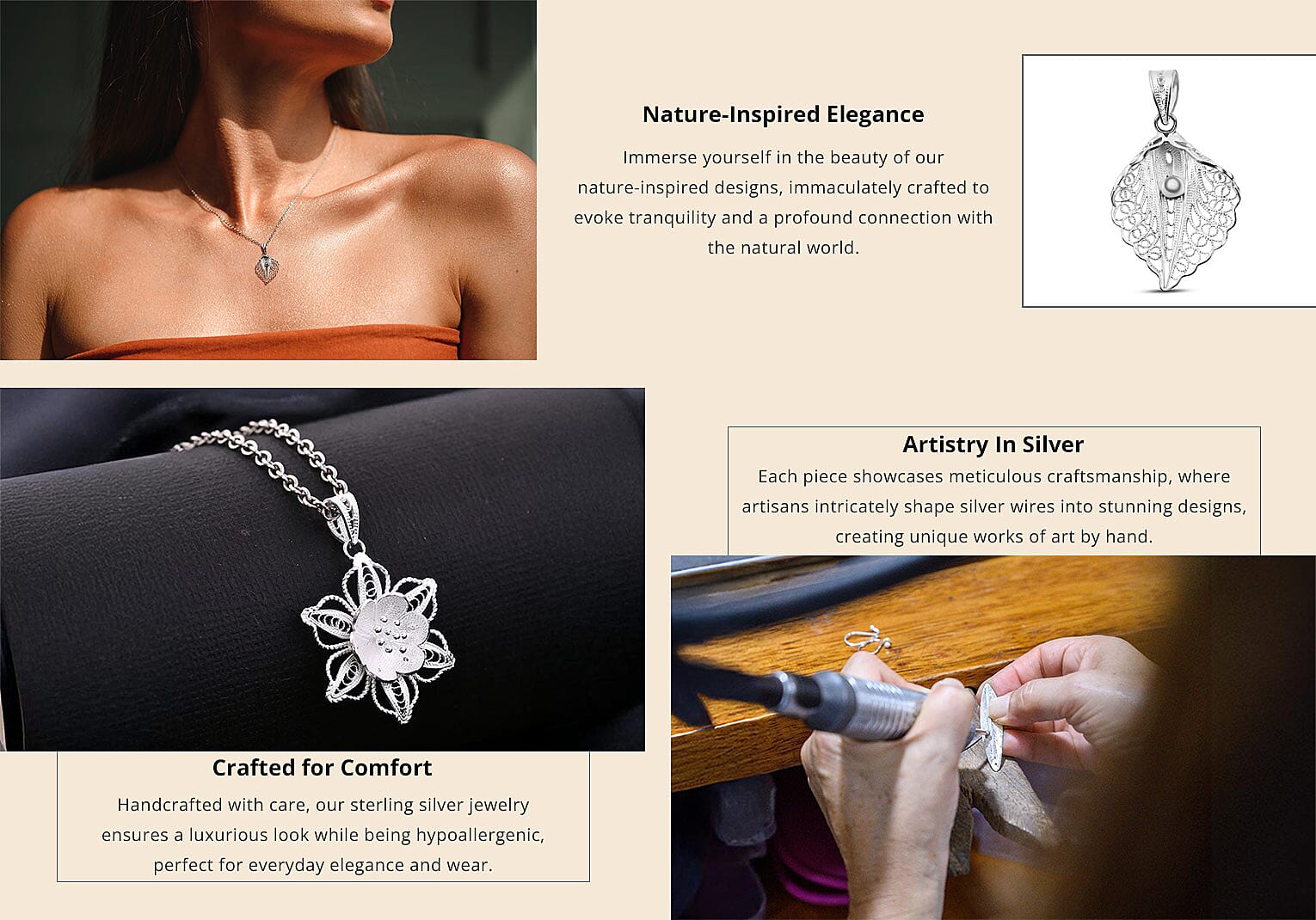 Artistry Collection Pendant in Sterling Silver Banner